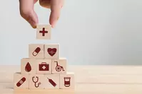 health concepts on blocks
